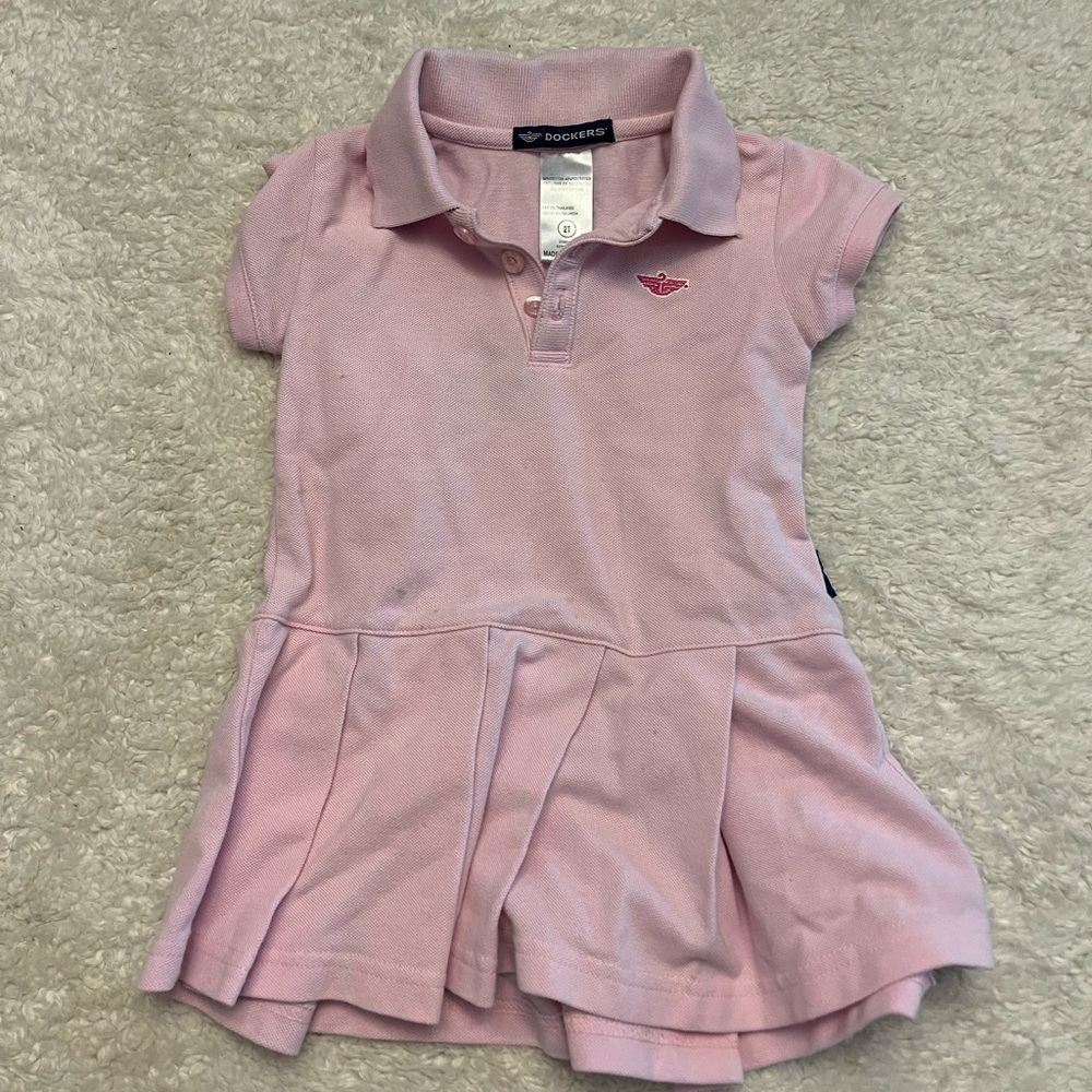 Dockers Pleated Skirt Dress